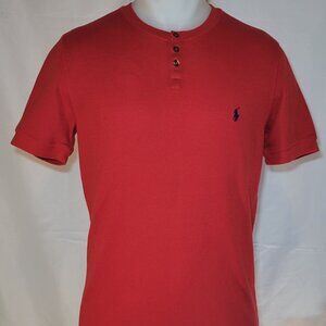 POLO Men's Red Short-Sleeved Shirt